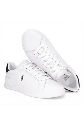 Sneaker uomo Polo in pelle colore bianco. POLO RALPH LAURENT | 809P10044-002